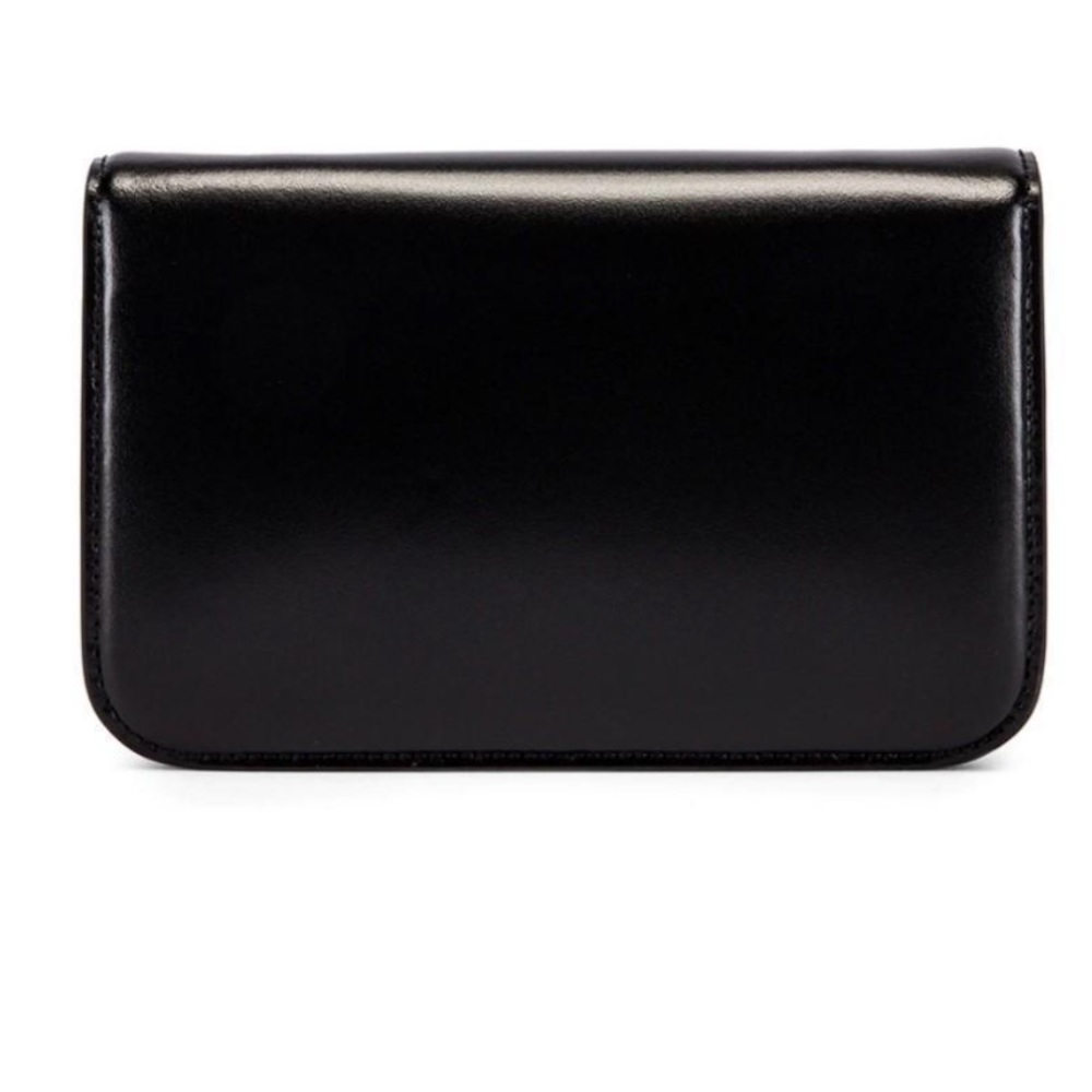 Balenciaga Black Shiny Calfskin Leather Chain Wallet Shoulder. - Picture 4 of 5
